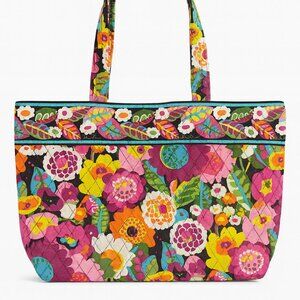 Vera Bradley Petal Paisley Quilted Floral Tote Bag – Large Shoulder Tote